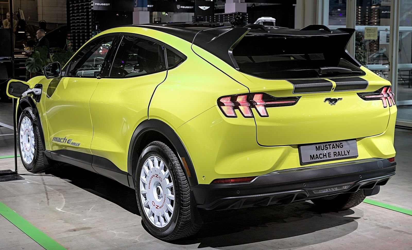 2027 Ford Mustang Mach-E Trail: the new trim borrows Rally hardware, shown here on a Mach-E Rally