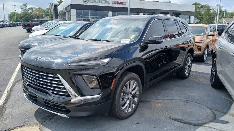 A 2025 Buick Enclave — Buick's three-row SUV is reported to be going hybrid alongside the Traverse and Acadia