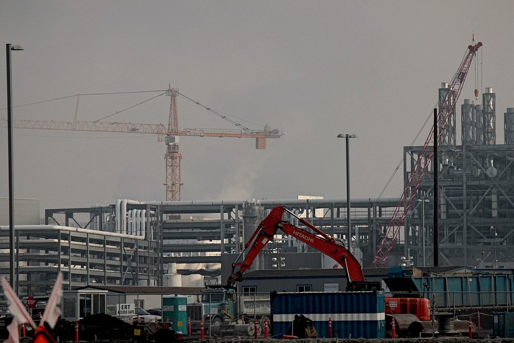 Construction at Intel's D1X development fab in Hillsboro, Oregon