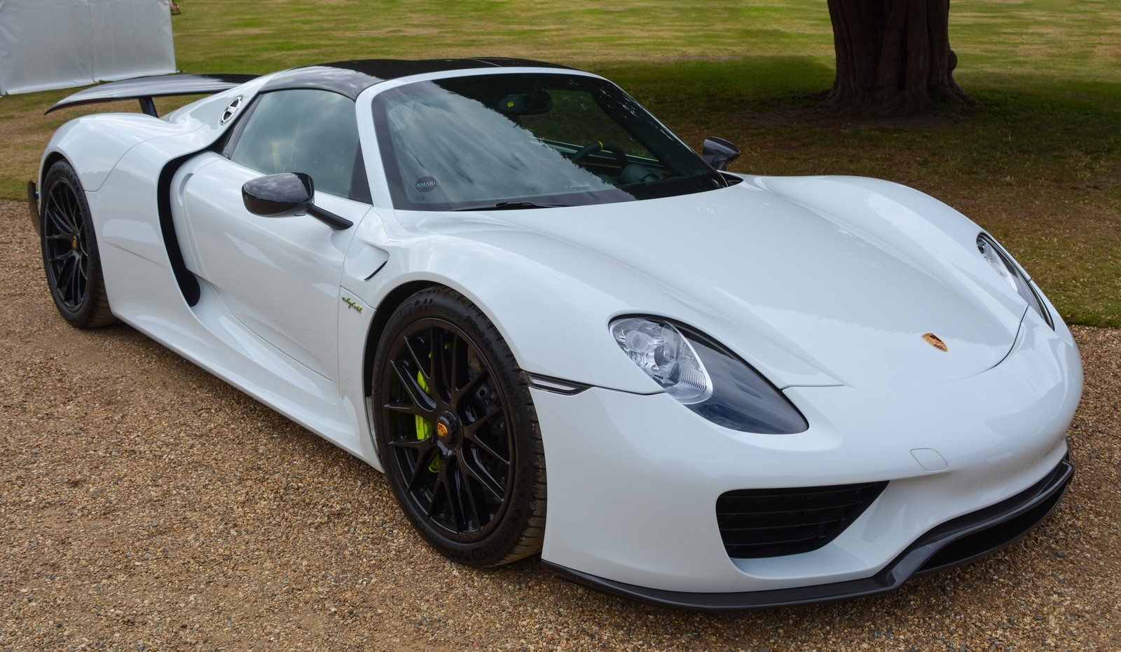 A white Porsche 918 Spyder. Porsche&rsquo;s Mission S concept, due to be revealed in New York, previews the brand&rsquo;s first halo supercar since the 918.