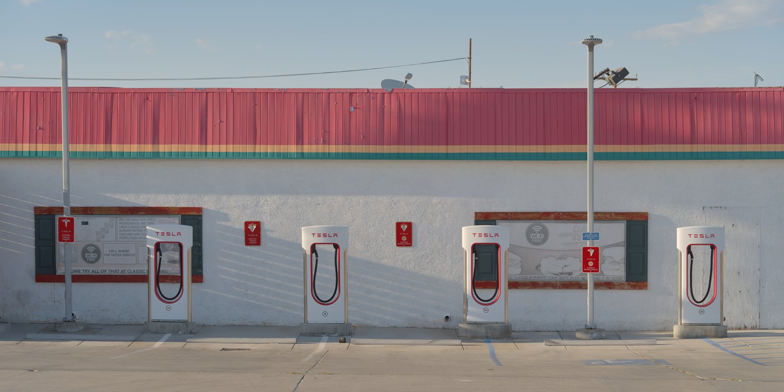 Tesla Supercharger station in California
