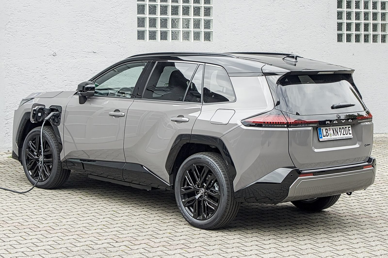 A 2026 Toyota RAV4 plug-in hybrid charging — Toyota plans to offer the Arene platform to partner automakers by 2035