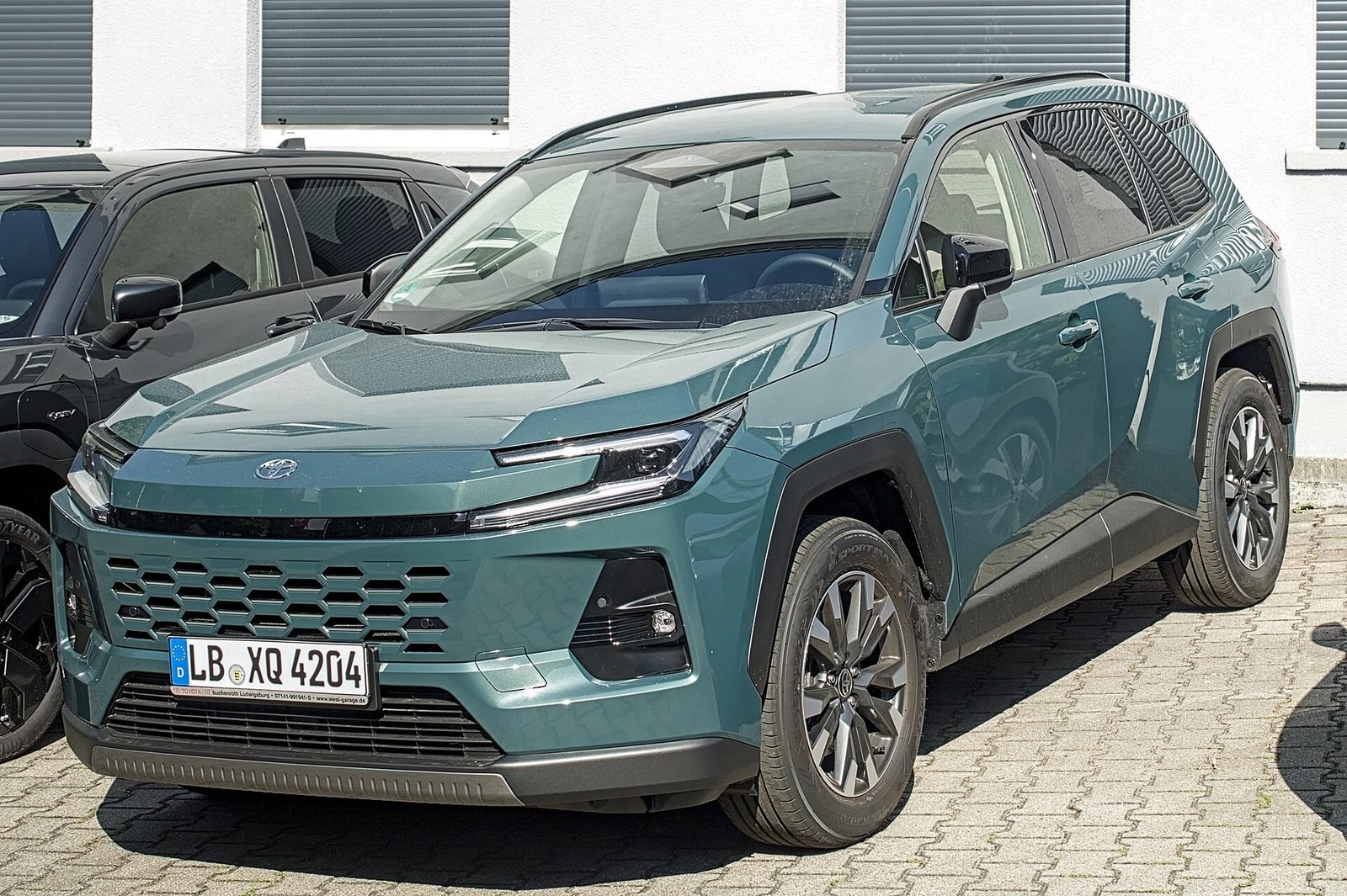 A 2026 Toyota RAV4 — the first production Toyota to run on the Arene software platform