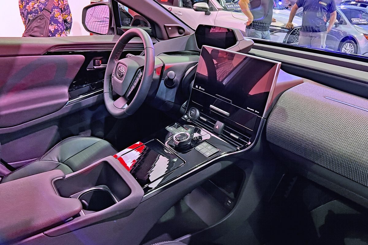 Electric vehicle interior — before buying used, check the battery's State of Health